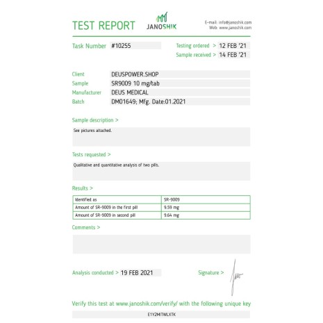 STENABOLIC (SR9009) SARM IN TABLETS Deus Medical